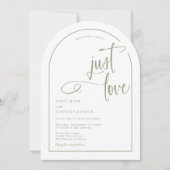 手書きファンシースクリプトを愛しているもの結婚はない 招待状 (正面)