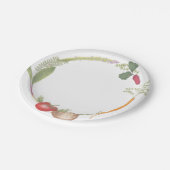 手書きファームスタンドベジタブルメドレー ペーパープレート (アングル)