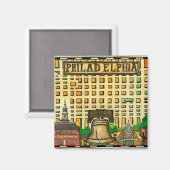 手書きフィラデルフィアの地図 マグネット (正面/裏面)