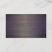 手書きフォントフェイクウッド裏面ビジネスカード 名刺 (裏面)