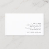 手書きフォントミニマルプロフェッショナルホワイト 名刺 (裏面)
