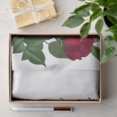 手書きフランスのとレッドローズシリーズデザイン14 薄葉紙 (ギフト)