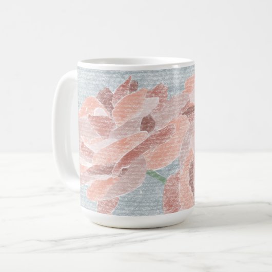 手書きフローラマグカップ コーヒーマグカップ (正面左)