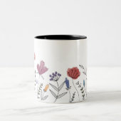 手書きフローラマグ ツートーンマグカップ (中央)