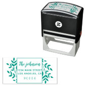 手書きフローラリースファミリ名 セルフインキングスタンプ (インサイチュ)