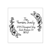 手書きフローラ手書き文字の名前と住所 ラバースタンプ (インプリント)