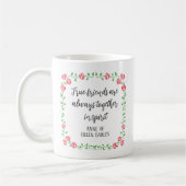 手書きフローラ文芸友好引用文 コーヒーマグカップ (左)