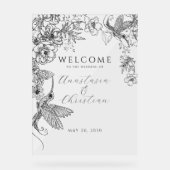 手書きフローラ結婚ズ アクリルサイン (正面)