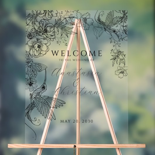 手書きフローラ結婚ズ アクリルサイン (ニュートラル)