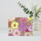 手書きフローラ郵便用グリーティングカード ポストカード (スタンド正面)