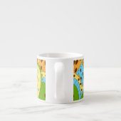 手書きフローラ：シームレカラフルス エスプレッソカップ (裏面)