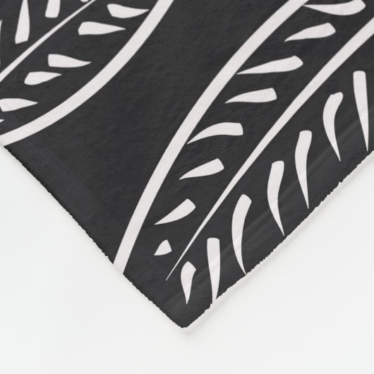 手書きフローラ:シームレスなデザイン フリースブランケット (角)