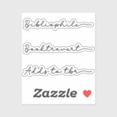 手書きブックの恋人セット シール (シート)