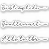 手書きブックの恋人セット シール (正面)