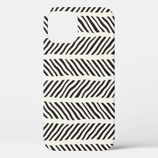 手書きブラシストロークのシームレスなパターン。イン Case-Mate iPhoneケース (裏面)