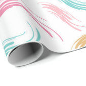 手書きブラシラインパターン ラッピングペーパー (ロールコーナー)