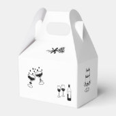 手書きブラックイラストドードル結婚ズ フェイバーボックス (裏面サイド)