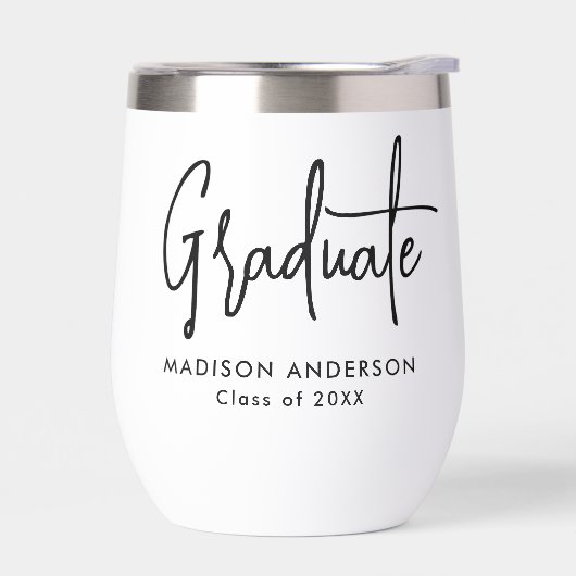 手書きブラックスクリプト卒業 (左面)