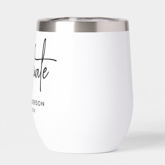 手書きブラックスクリプト卒業 (背面)