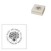 手書きブーケ本プレートスタンプ ラバースタンプ (押印)