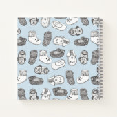 手書きブーティパーソナライズされたベビー本 ノートブック (裏面)