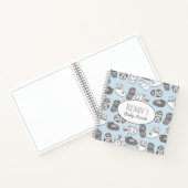 手書きブーティパーソナライズされたベビー本 ノートブック (内部)