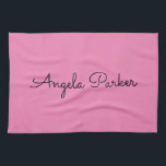 手書きプレーンシンプルプロフェッショナルピンクモダン色 キッチンタオル<br><div class="desc">このテンプレートは全カスタマイズてのプロフェッショナルの職業に合わせることができる。</div>