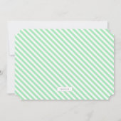 手書きベビー誕生写真アナウンスメントカード 案内状 (裏面)