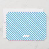 手書きベビー誕生写真アナウンスメントカード 案内状 (裏面)