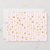 手書きベビー誕生写真アナウンスメントカード 案内状 (裏面)