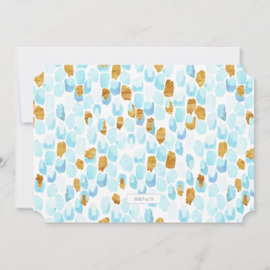 手書きベビー誕生写真アナウンスメントカード 案内状 (裏面)