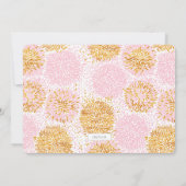 手書きベビー誕生写真アナウンスメントカード 案内状 (裏面)