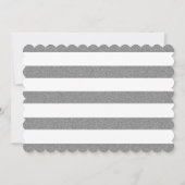 手書きベビー誕生発表写真カード 案内状 (裏面)