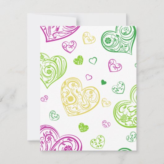 「手書きペイズリーハート」 シーズンカード (正面)