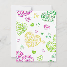 「手書きペイズリーハート」 シーズンカード