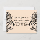 手書きホーム華美の移動告知 招待状 (裏面)