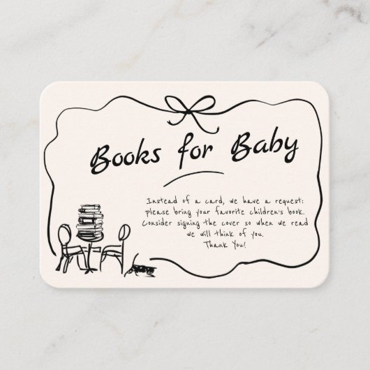 手書きボンジュールフランスのベビー本 エンクロージャーカード (正面)