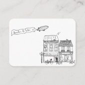 手書きボンジュールベフランスのブブックベビーエンクル エンクロージャーカード (裏面)