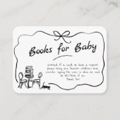 手書きボンジュールベフランスのブブックベビーエンクル エンクロージャーカード (正面)