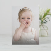 手書きボールドホイル ジョイ フォト ホリデー カード (立ち正面)