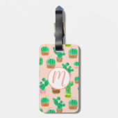 手書きポットサボパターン ラゲッジタグ (裏面縦)