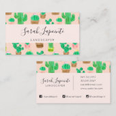 手書きポットサボパターン 名刺 (正面/裏面)