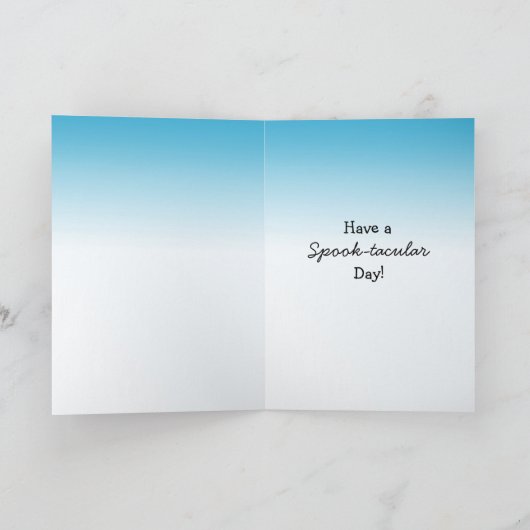 手書きマンガフクロハロウィーンの挨拶 シーズンカード (内部)