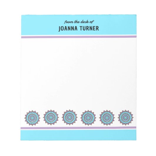 手書きマンダラメモ帳テンプレート ノートパッド (正面)