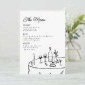 手書きミニマお洒落ルファンキーム メニュー (スタンド正面)