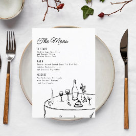 手書きミニマお洒落ルファンキーム メニュー