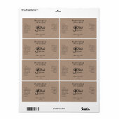 手書きミニマリストスタイル顔血清ラベル ラベル (フルシート)