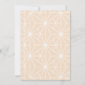 手書きミニマリストHello新生児写真 案内状 (裏面)