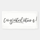 手書きミニマルおめでとうバナー 横断幕 (横)