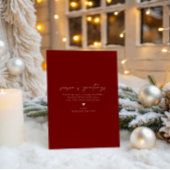 手書きミニマルスモダント写真クリスマス シーズンカード